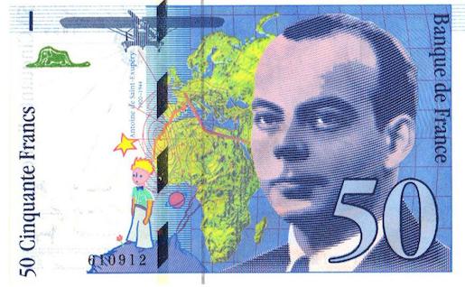 Image: Monnaie de Paris (banknote), Banque de France (photograph) - https://commons.wikimedia.org/wiki/File:50_francs_banknote_A.jpg